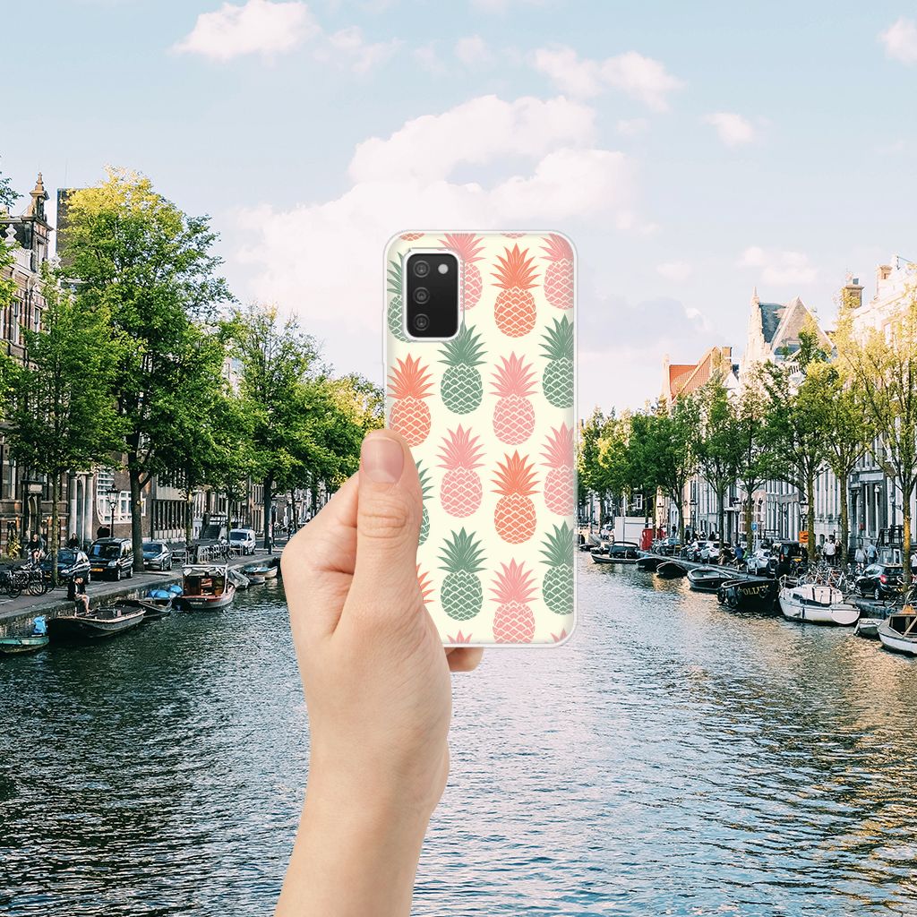 Samsung Galaxy A03S Siliconen Case Ananas B2C Telecom