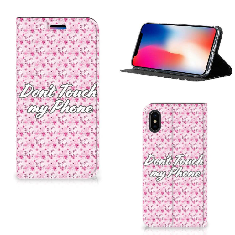 Apple iPhone X | Xs Design Case Flowers Pink DTMP