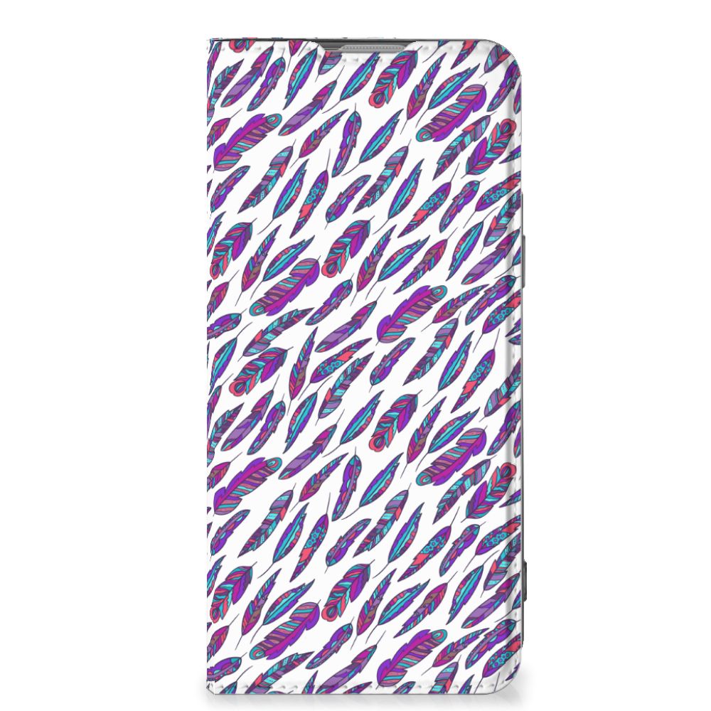 OnePlus Nord 2T Hoesje met Magneet Feathers Color - B2C Telecom