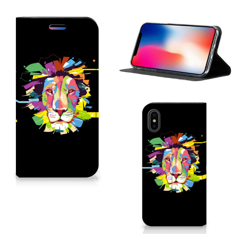 Apple iPhone X | Xs Magnet Case Lion Color