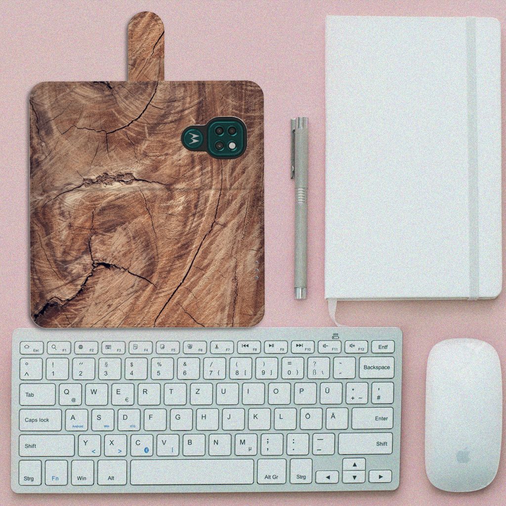 Motorola Moto G9 Play | E7 Plus Book Style Case Tree Trunk