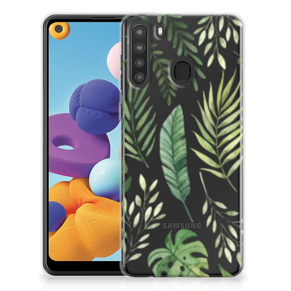 Samsung Galaxy A21 TPU Case Leaves