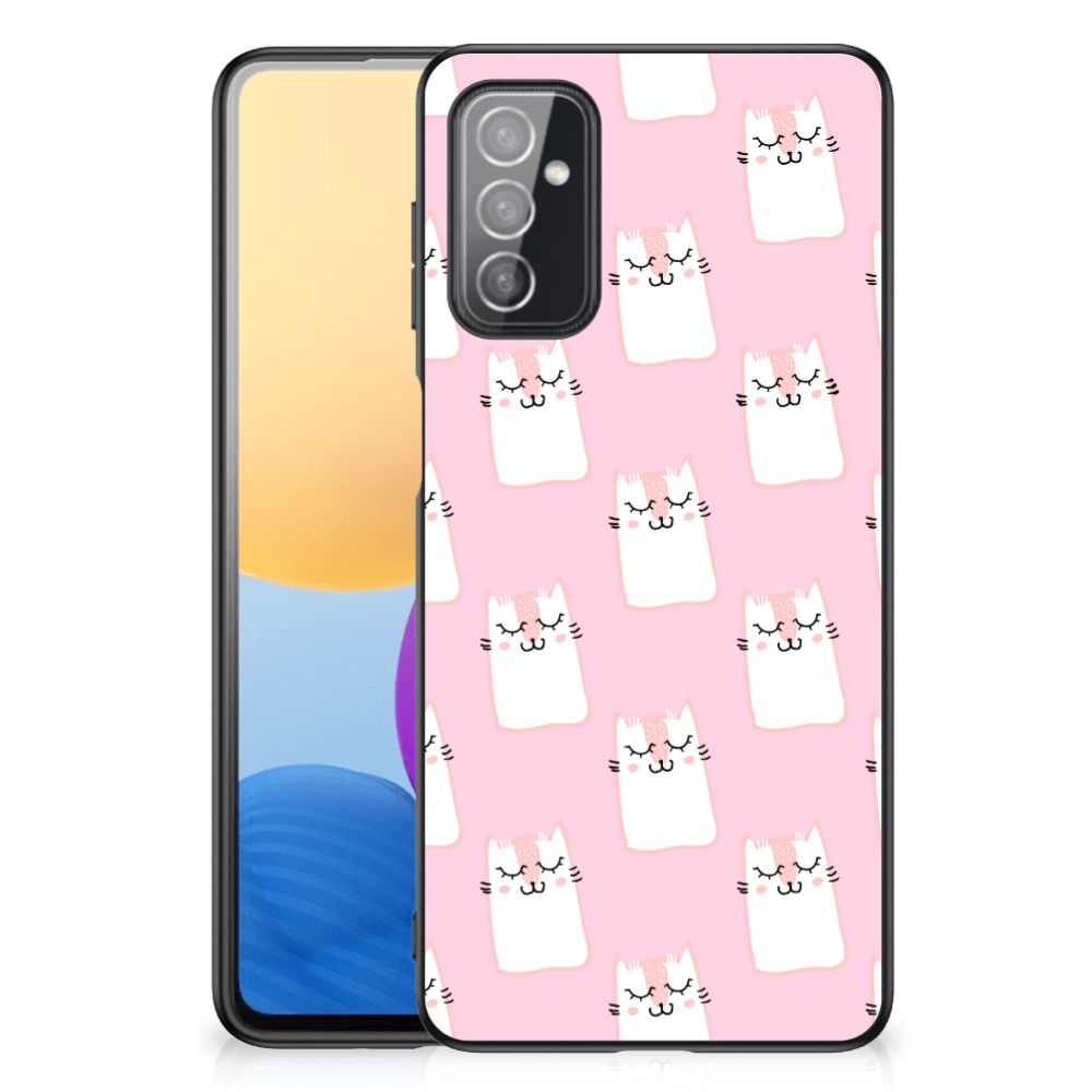 Samsung Galaxy M52 Dierenprint Telefoonhoesje Sleeping Cats B2C Telecom