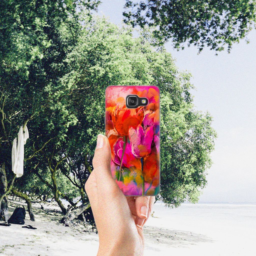 Hoesje maken Samsung Galaxy A3 2016 Tulips