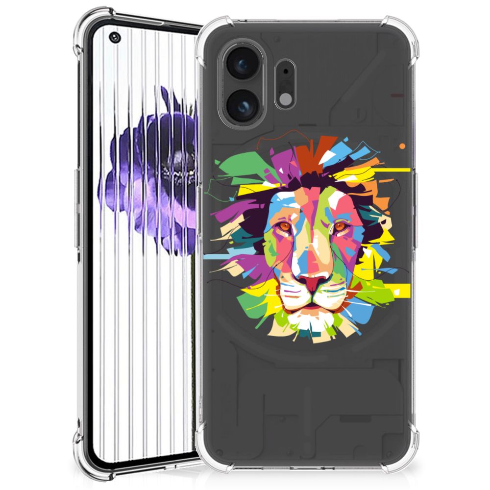 Nothing Phone (2) Stevig Bumper Hoesje Lion Color