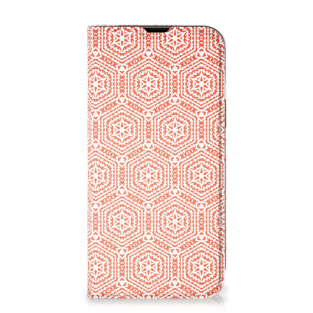 iPhone 14 Hoesje met Magneet Pattern Orange - B2C Telecom