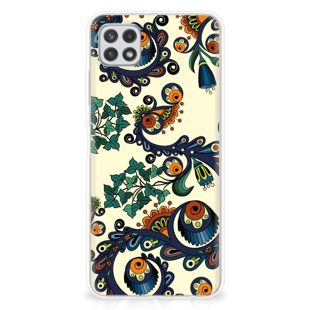 Siliconen Hoesje Samsung Galaxy A22 5G Barok Flower B2C Telecom