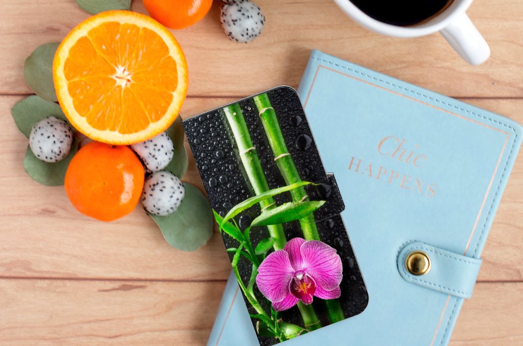 OPPO A15 Hoesje Orchidee