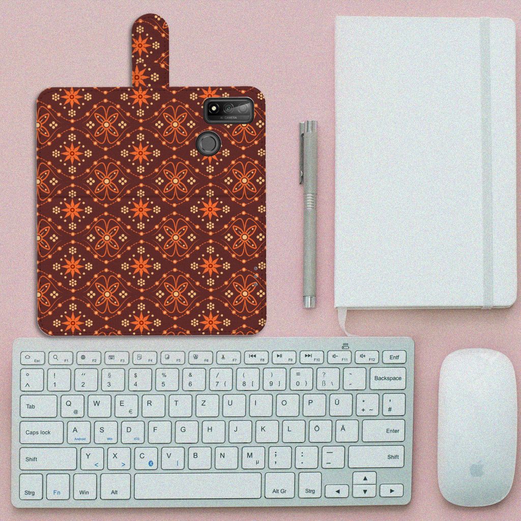 Huawei P Smart 2020 Telefoon Hoesje Batik Brown
