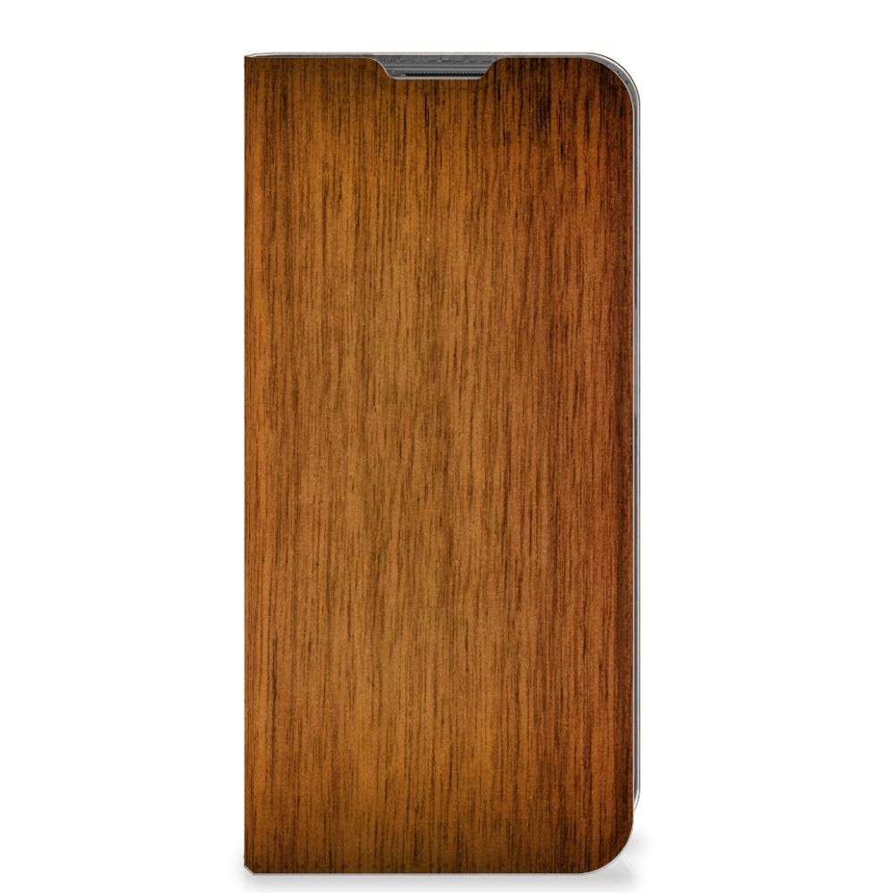Nokia G11 | G21 Book Wallet Case Donker Hout - B2C Telecom