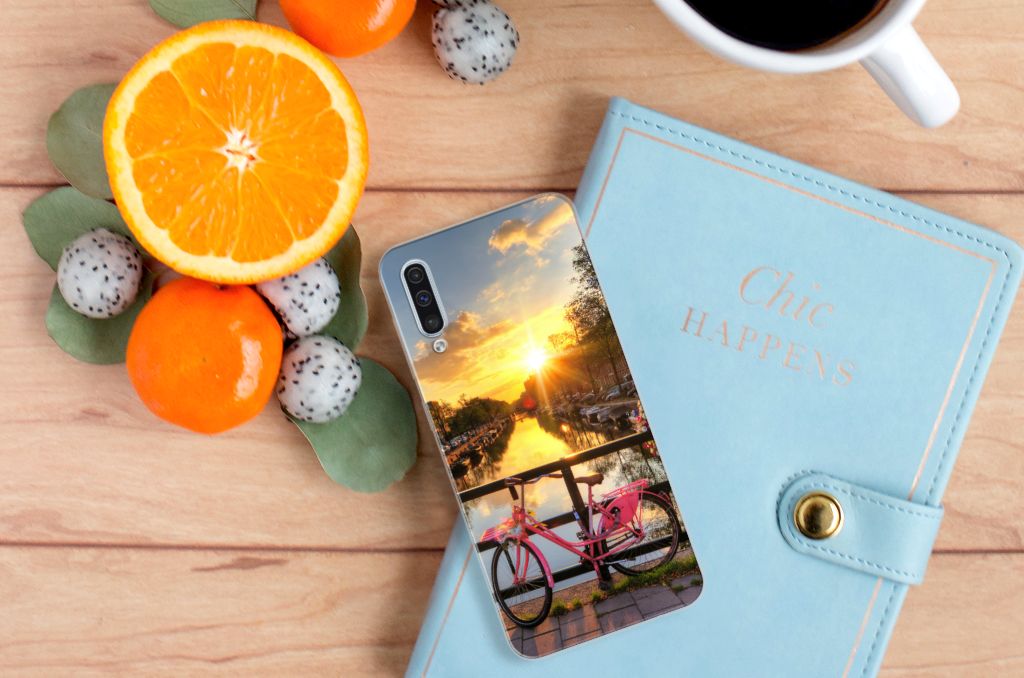 Samsung Galaxy A50 Siliconen Back Cover Amsterdamse Grachten