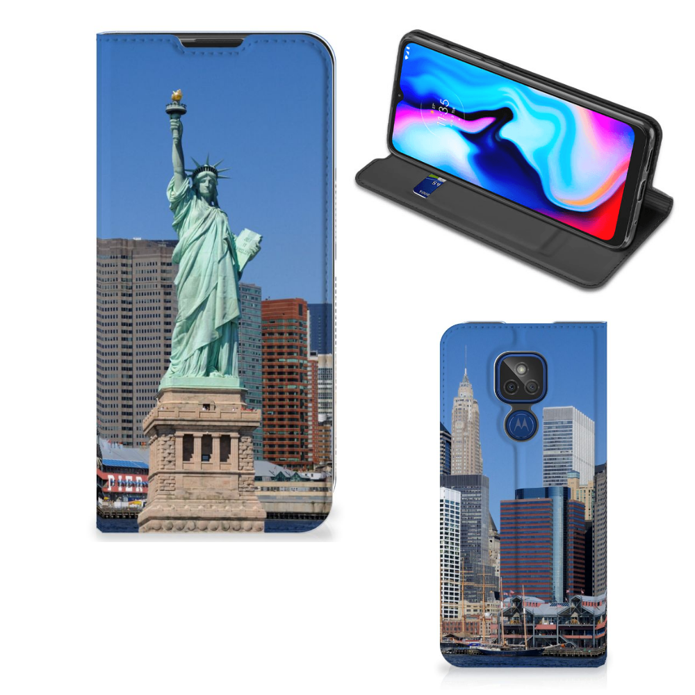 Motorola Moto G9 Play Book Cover Vrijheidsbeeld - B2C Telecom