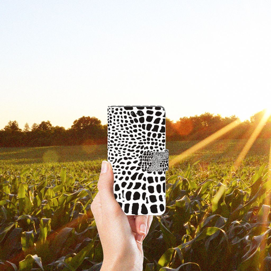 Nokia 7 Telefoonhoesje met Pasjes Slangenprint