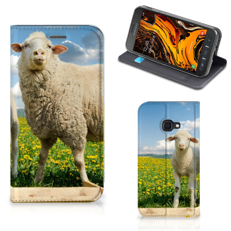 Samsung Galaxy Xcover 4s Hoesje maken Schaap en Lammetje