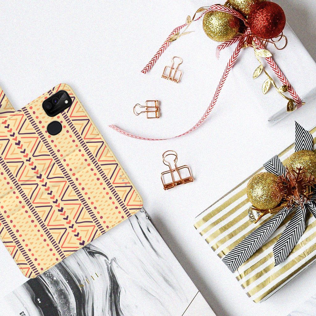 Samsung Galaxy M21 | M30s Telefoon Hoesje Aztec Yellow
