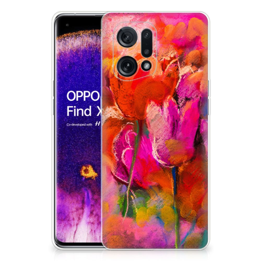 Hoesje maken OPPO Find X5 Tulips