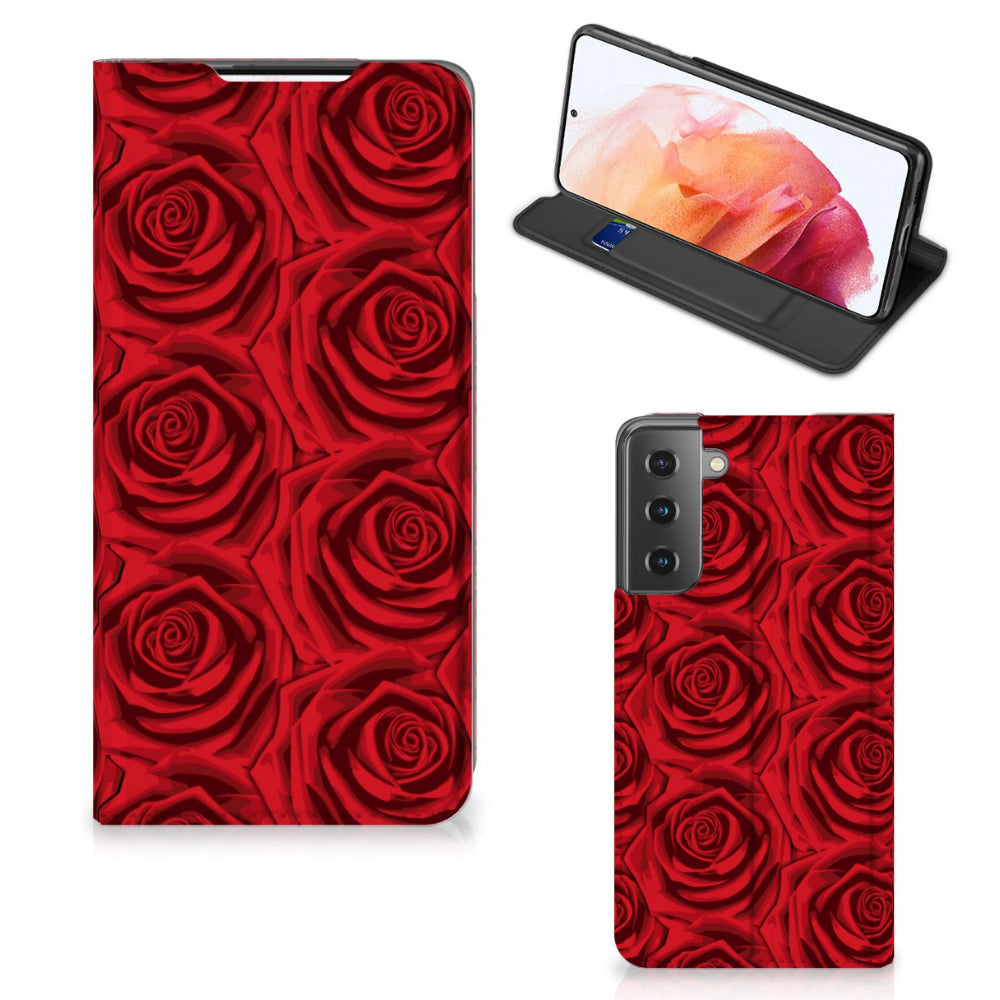 Samsung Galaxy S21 Smart Cover Red Roses