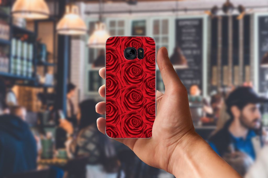 Samsung Galaxy S7 TPU Case Red Roses