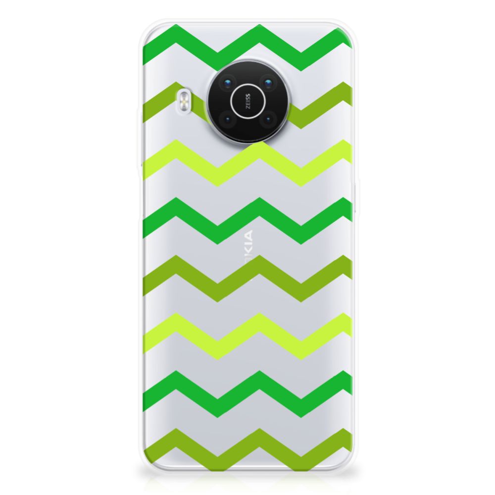 Nokia X10 | X20 TPU bumper Zigzag Groen