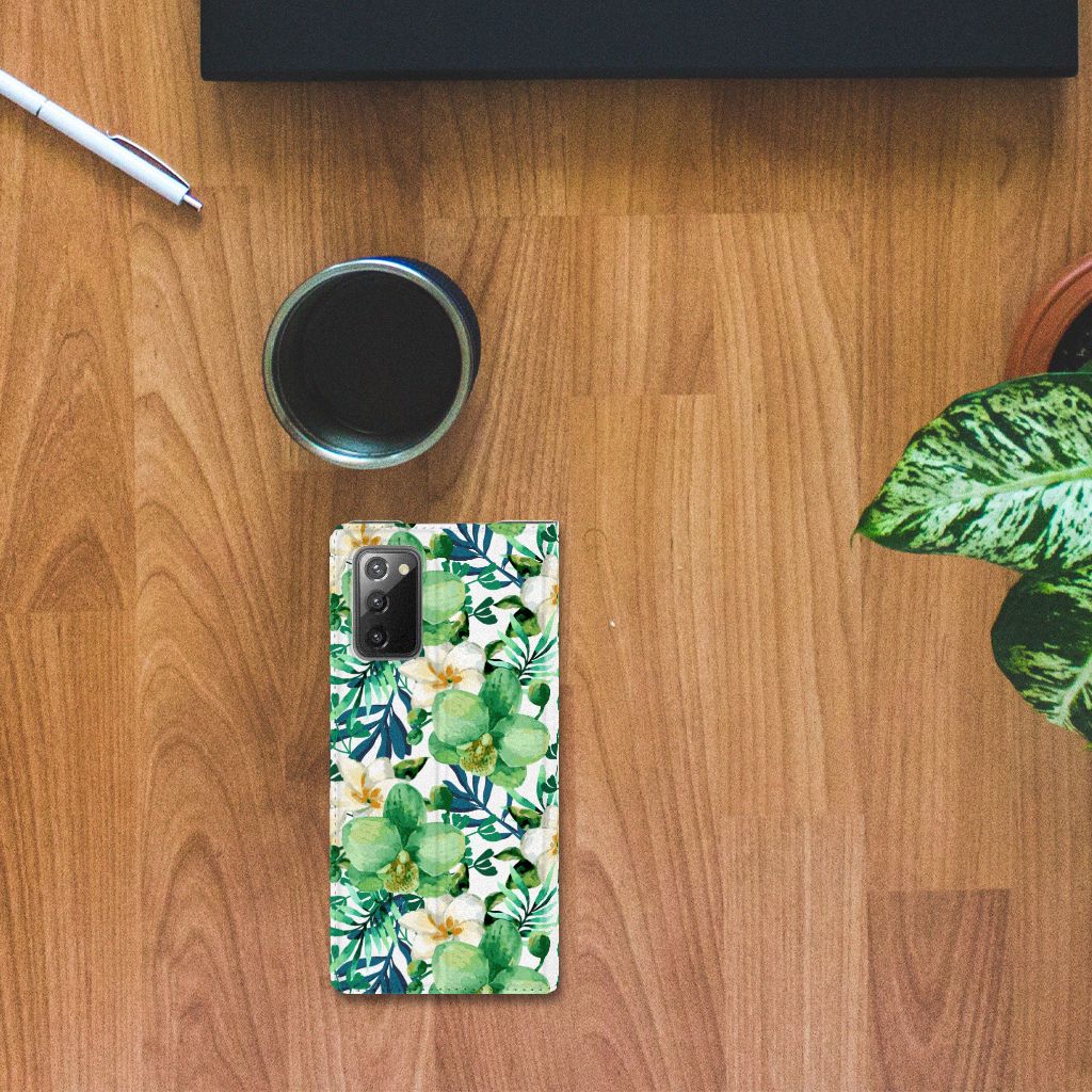 Samsung Galaxy Note20 Smart Cover Orchidee Groen - B2C Telecom