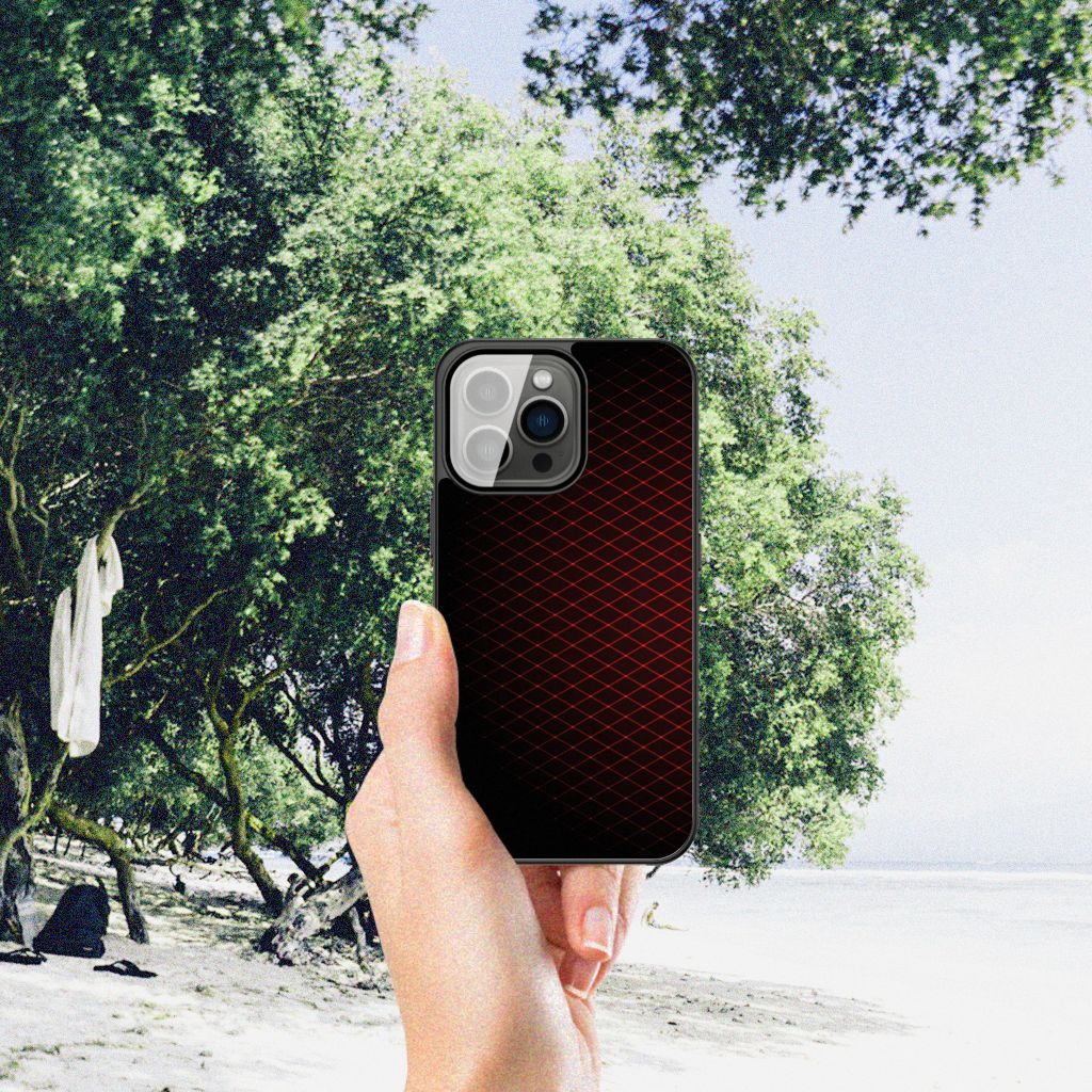 iPhone 13 Pro Back Case Geruit Rood B2C Telecom