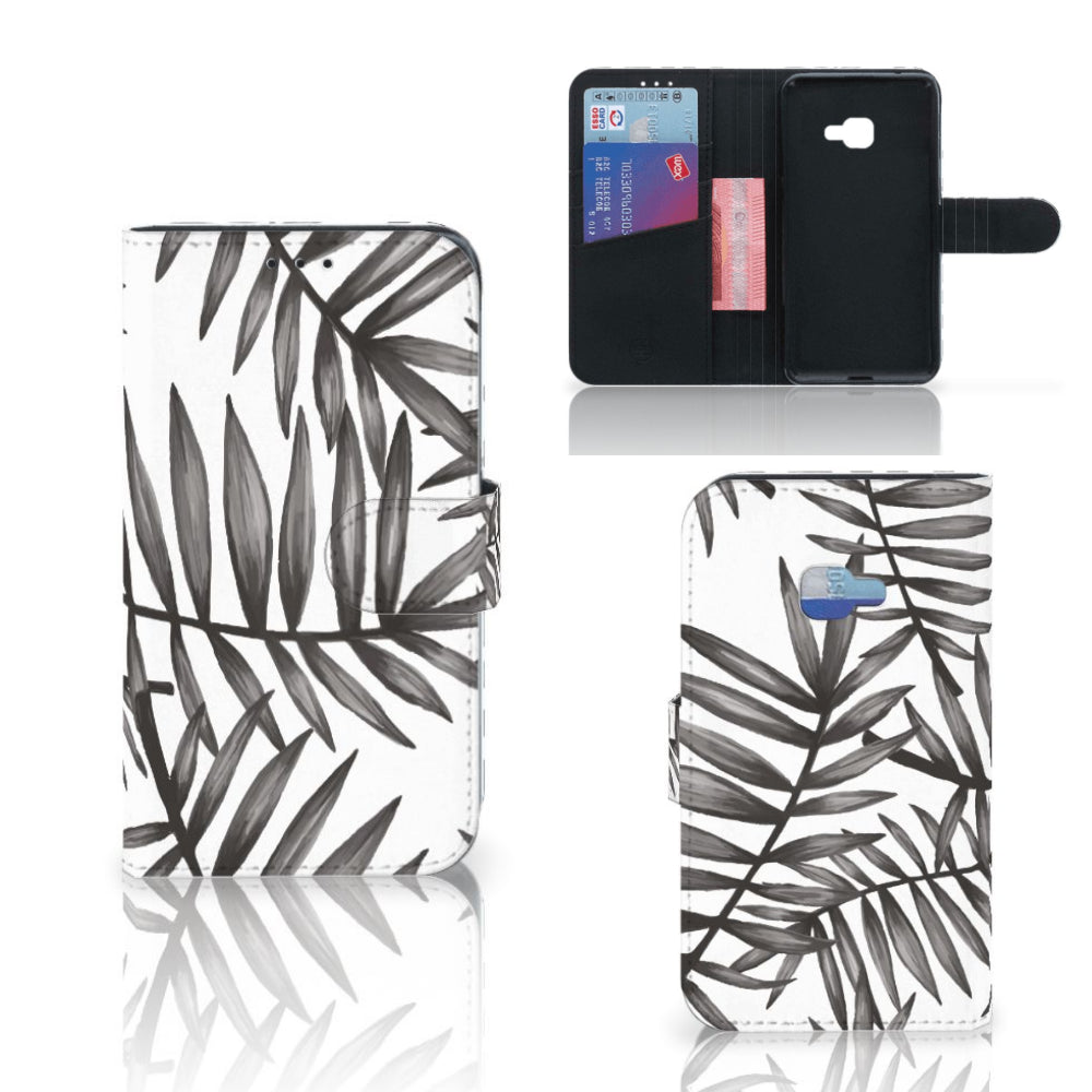 Samsung Galaxy Xcover 4 | Xcover 4s Hoesje Leaves Grey