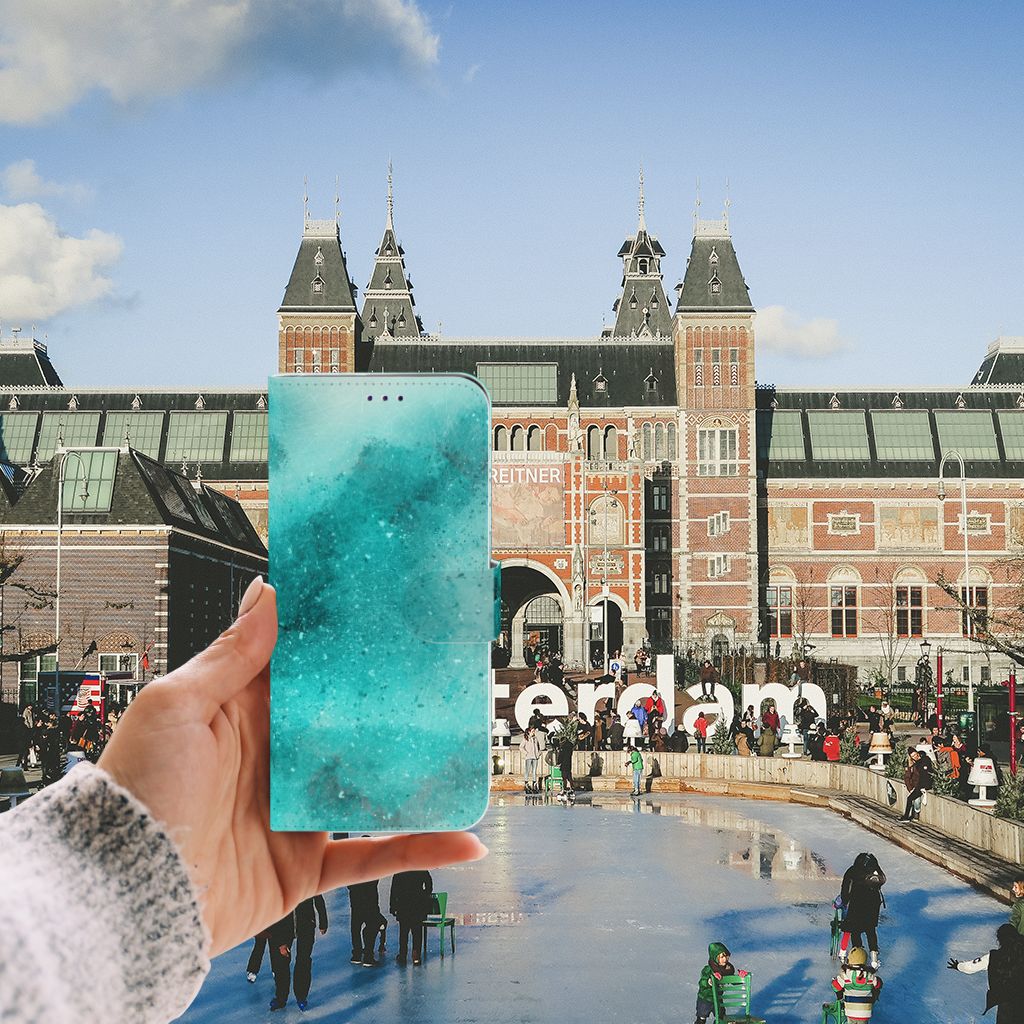 Hoesje Samsung Galaxy A50 Painting Blue