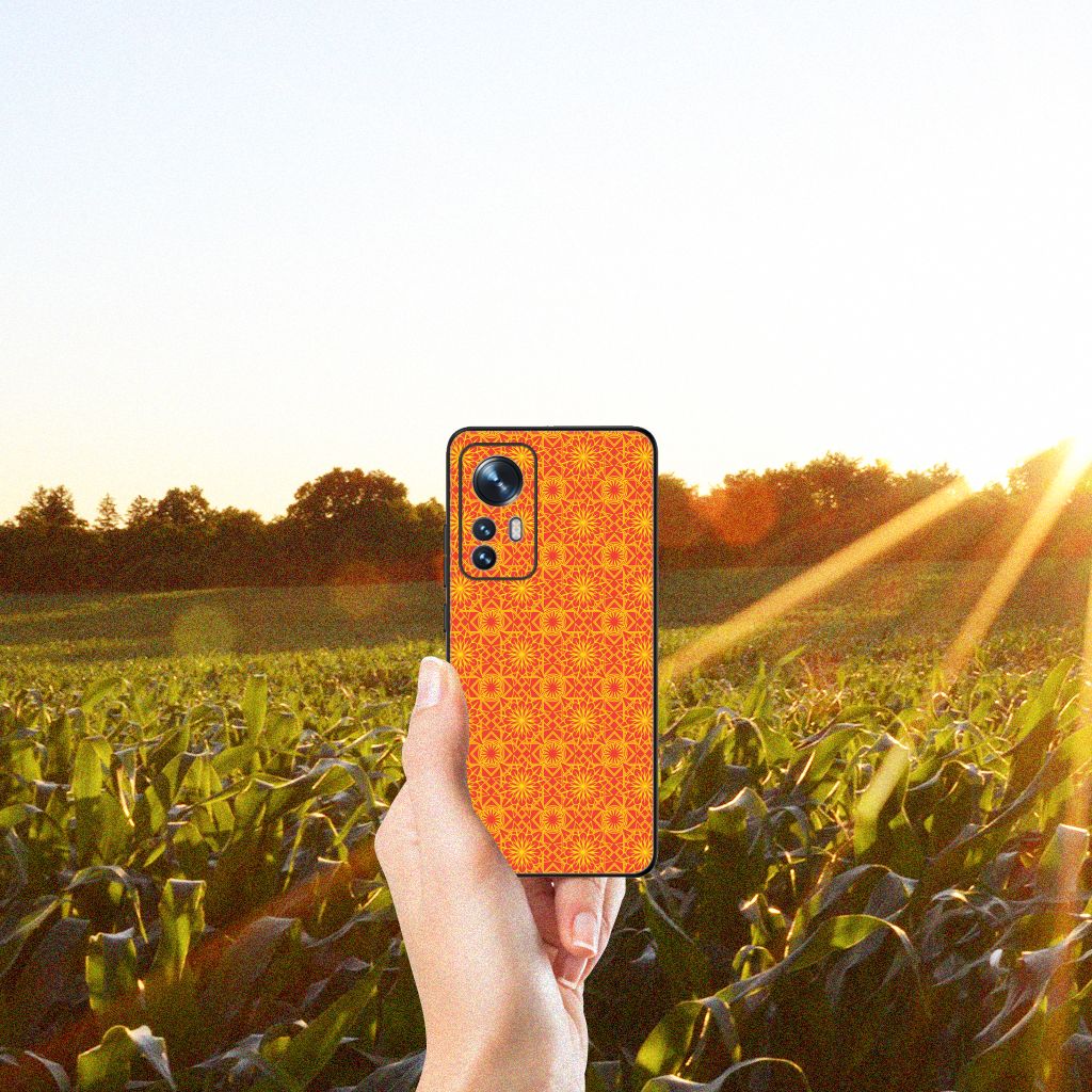 Xiaomi 12 | 12X Back Case Batik Oranje B2C Telecom