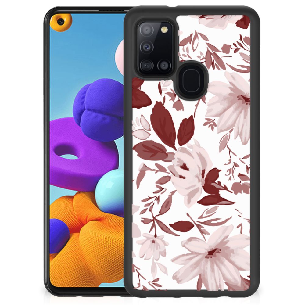 Case Samsung Galaxy A21s Watercolor Flowers