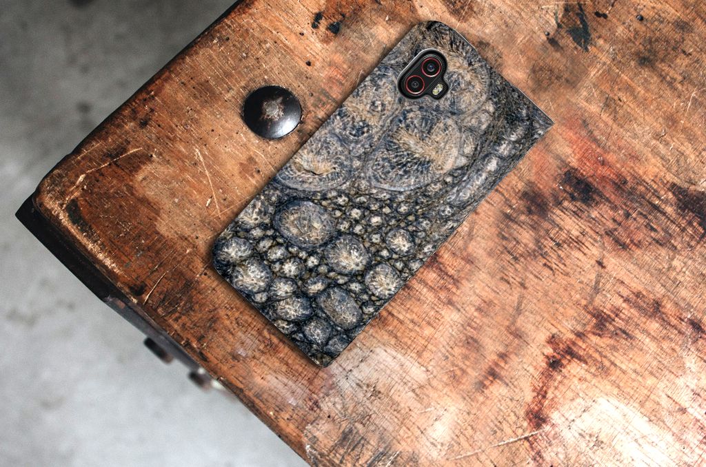 Samsung Galaxy Xcover 6 Pro Hoesje maken Krokodillenprint - B2C Telecom