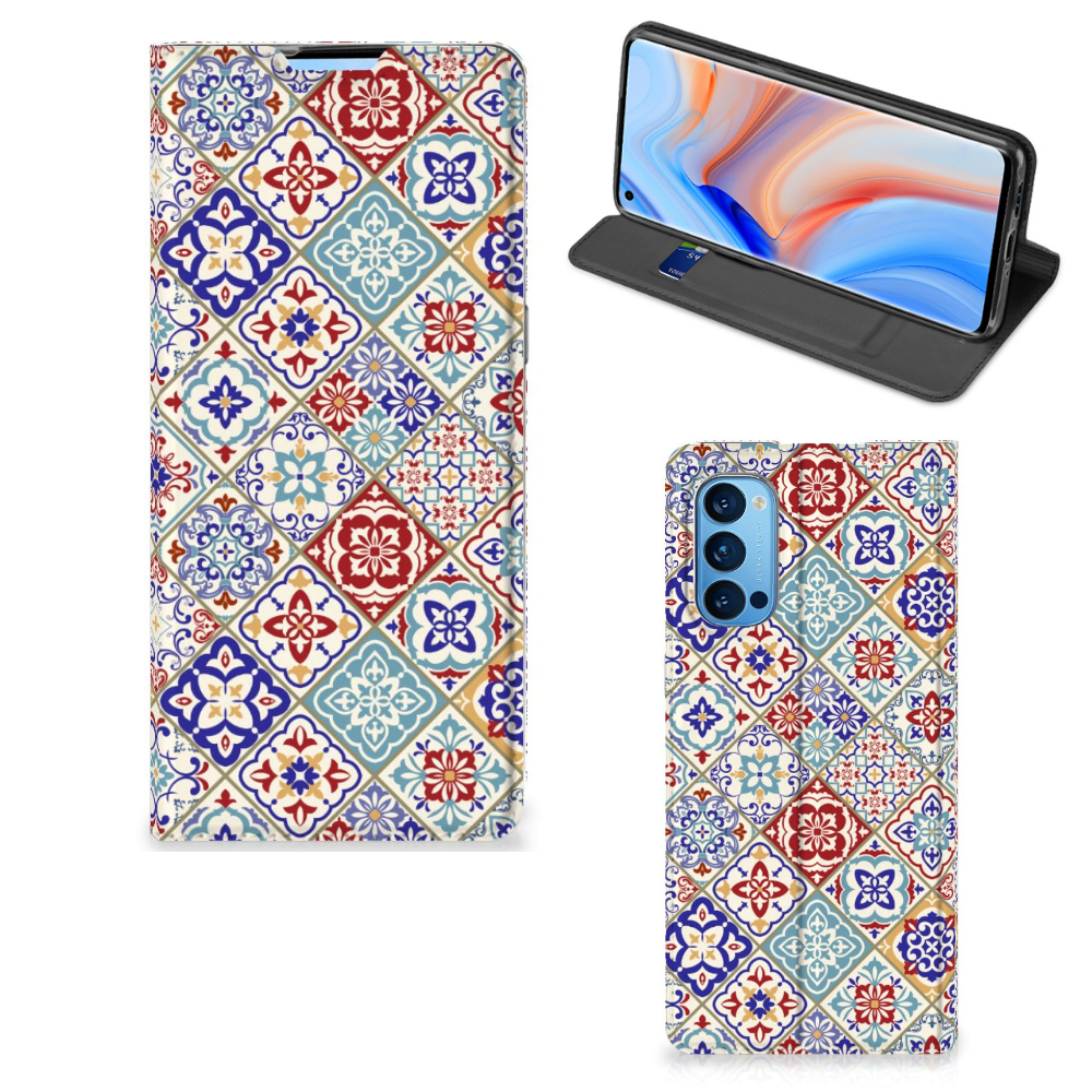 OPPO Reno4 Pro 5G Standcase Tiles Color - B2C Telecom
