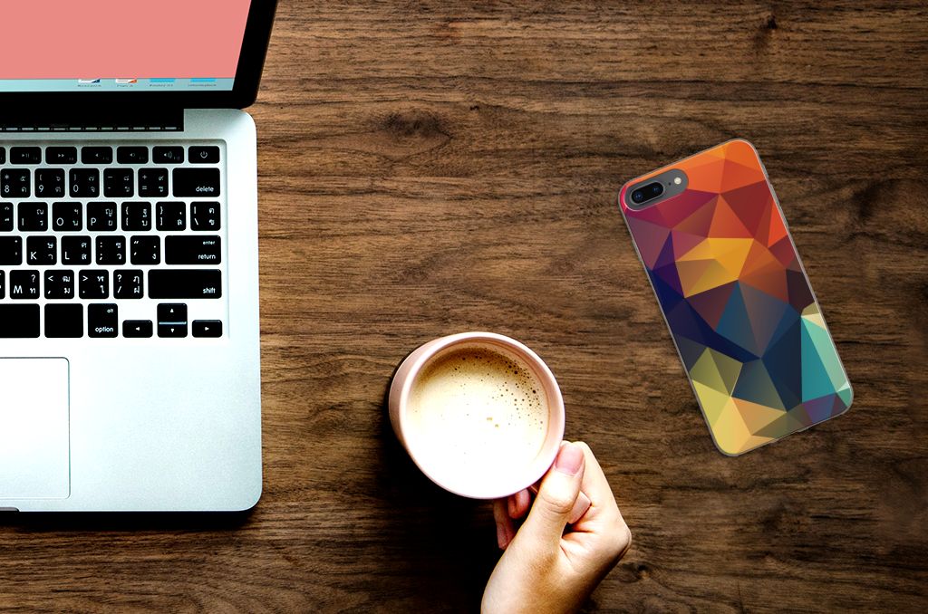 Apple iPhone 7 Plus | 8 Plus TPU Hoesje Polygon Color