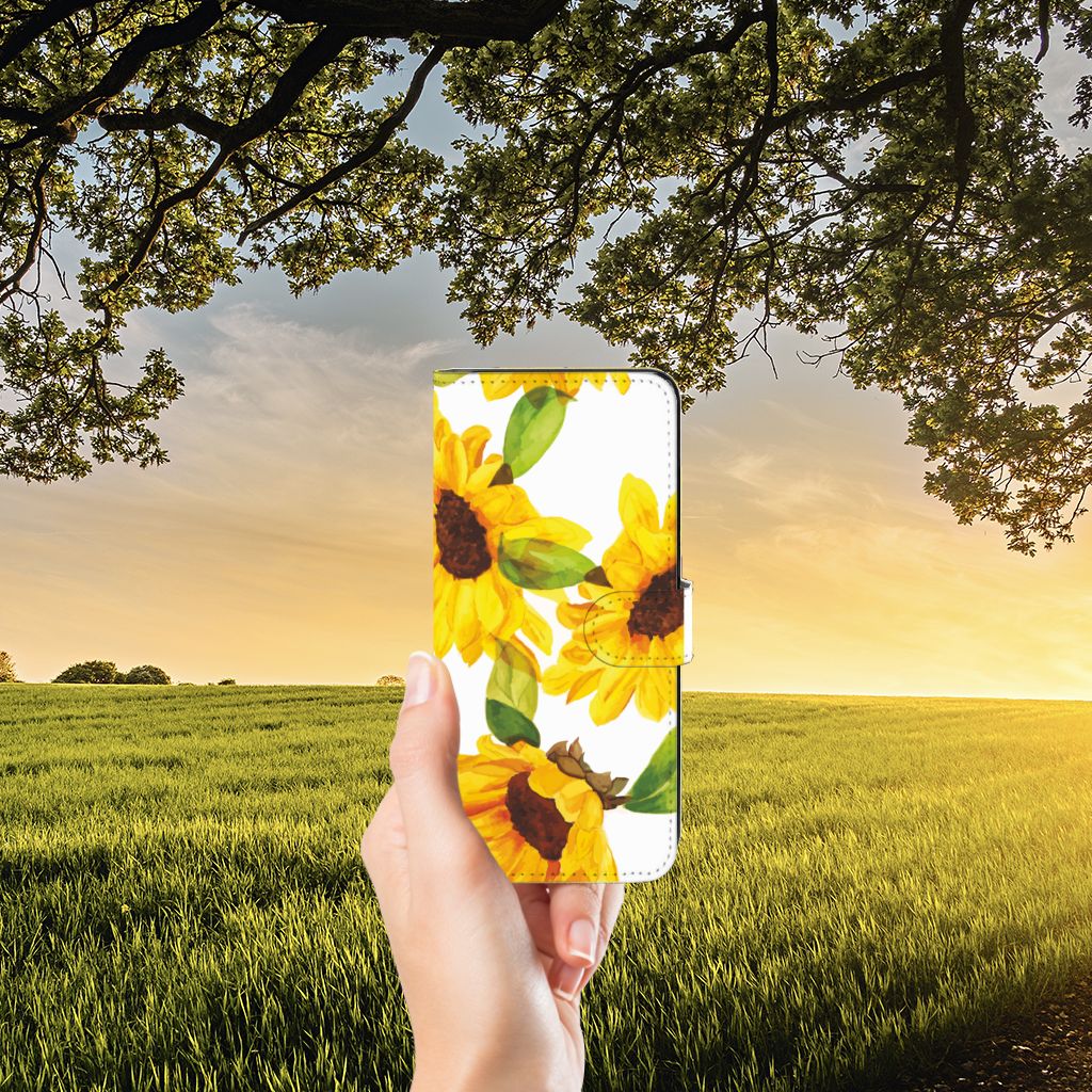 Hoesje voor Motorola Moto E22 | E22i Zonnebloemen