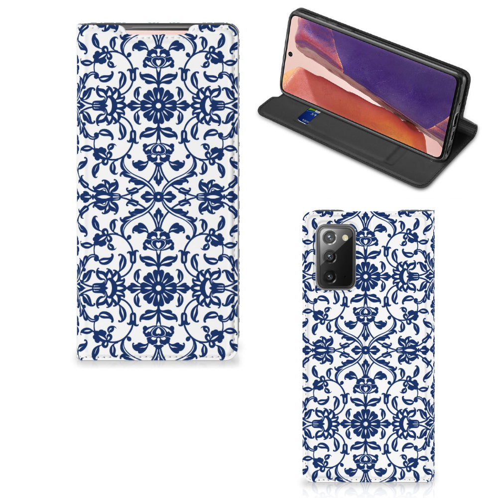 Samsung Galaxy Note20 Smart Cover Flower Blue
