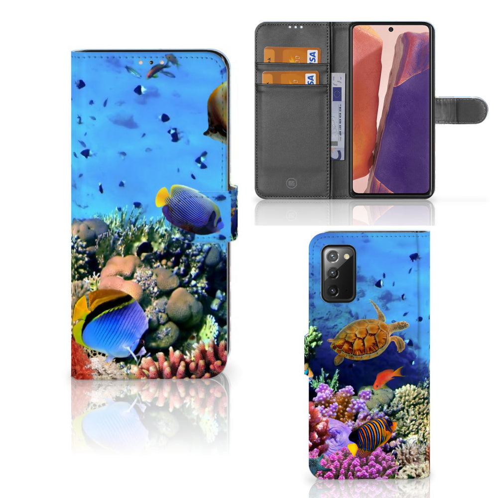Samsung Galaxy Note 20 Telefoonhoesje met Pasjes Vissen