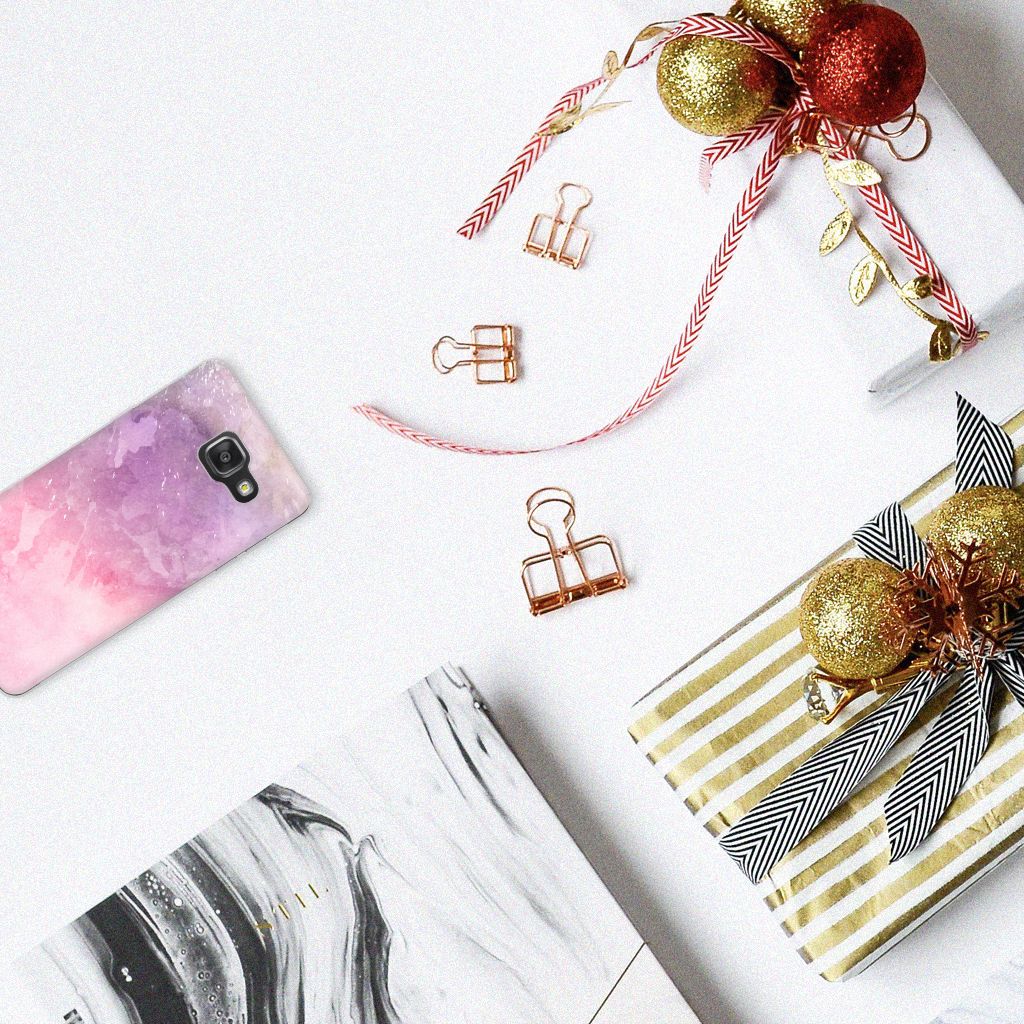 Hoesje maken Samsung Galaxy A3 2016 Pink Purple Paint