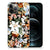 TPU Case voor iPhone 12 Pro Max Dark Flowers met kleurrijke bloemen op een zwarte achtergrond đ¸