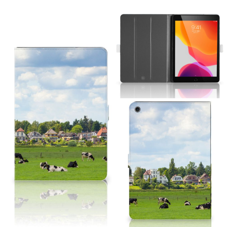 Flip Case Koeien - collage met voor-, achter- en binnenkant