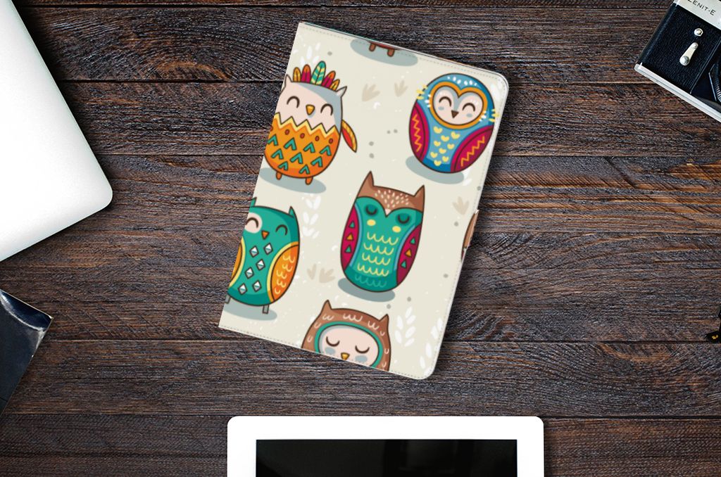 Flip Case Vrolijke Uilen - lifestylefoto