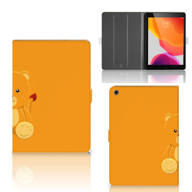 Hippe Tablet Hoes Baby Beer - collage met voor-, achter- en binnenkant