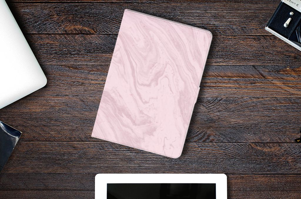 Leuk Tablet hoesje Marble Pink - Origineel Cadeau Vriendin - lifestylefoto