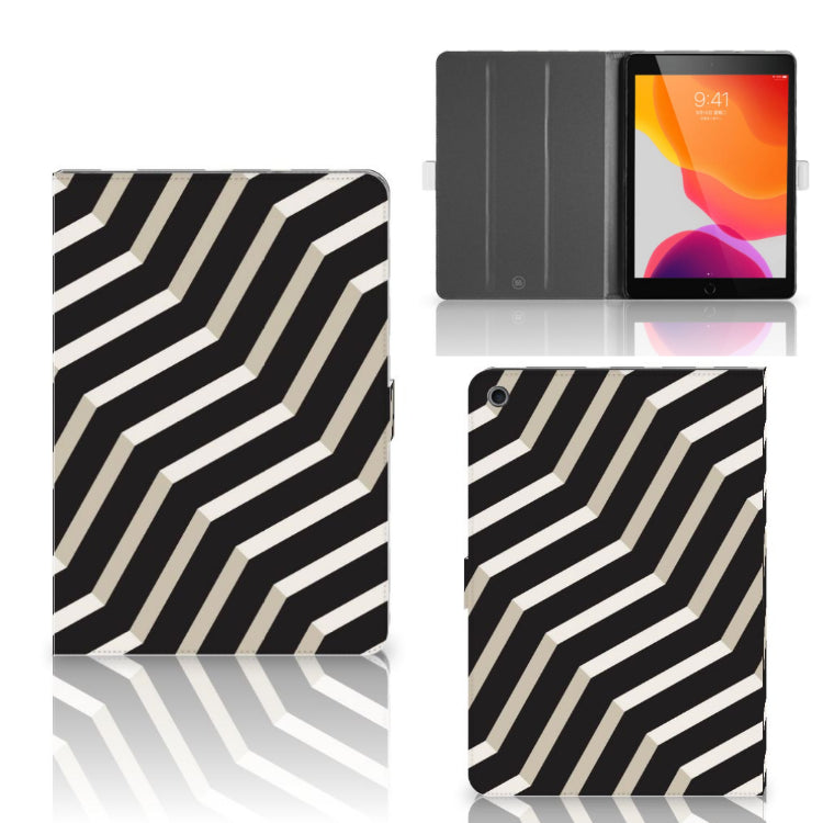 Tablet Beschermhoes Illusion - collage met voor-, achter- en binnenkant