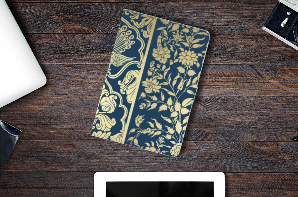 Tablet Cover Beige Flowers - lifestylefoto
