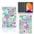 Tablet Cover Flower Power - collage met voor-, achter- en binnenkant