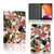 Tablet Cover Flowers - collage met voor-, achter- en binnenkant