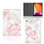 Tablet Cover Lovely Flowers - collage met voor-, achter- en binnenkant