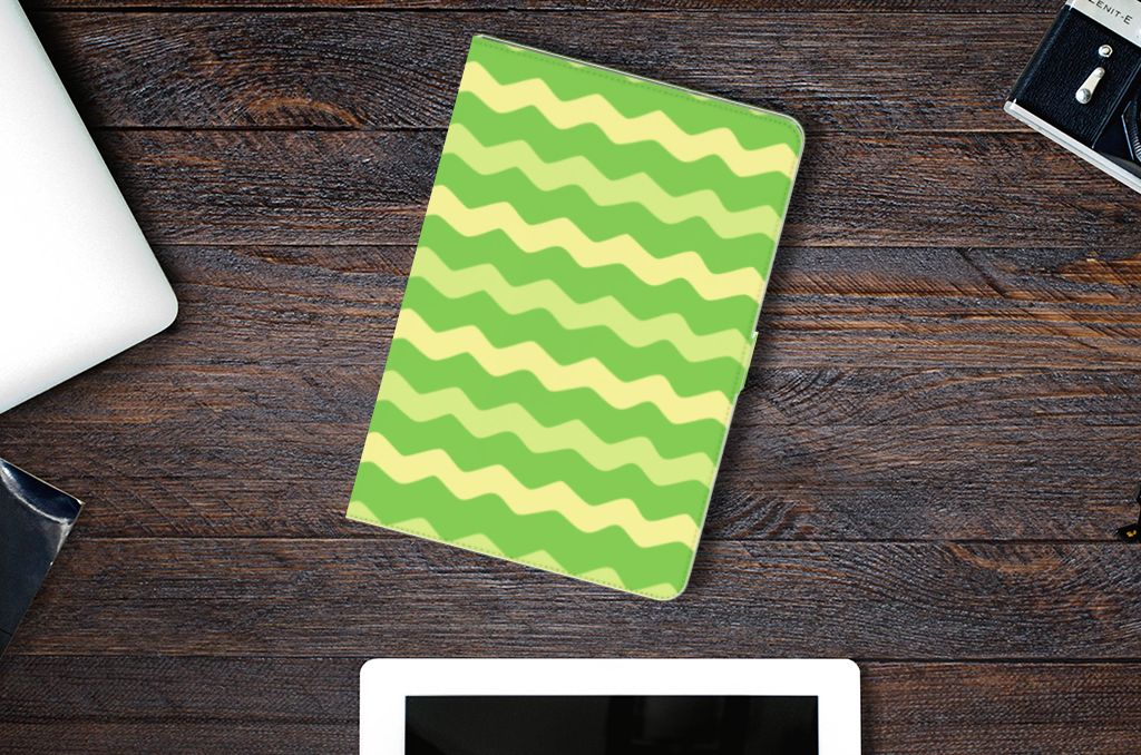 Tablet Hoes Waves Green - lifestylefoto