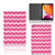 Tablet Hoes Waves Pink - collage met voor-, achter- en binnenkant