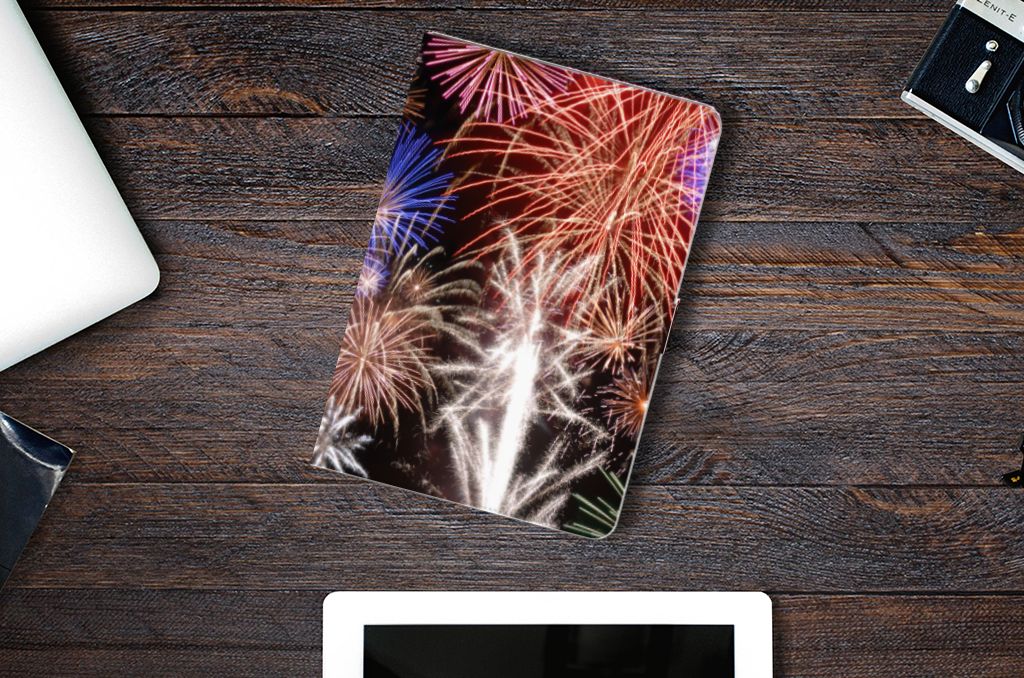 Tablet Hoes met standaard Vuurwerk - lifestylefoto
