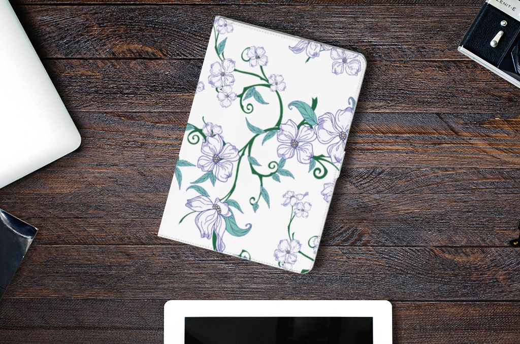 Uniek Tablet Cover Blossom White - lifestylefoto